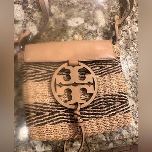 Tory Burch Straw Crossbody Bag